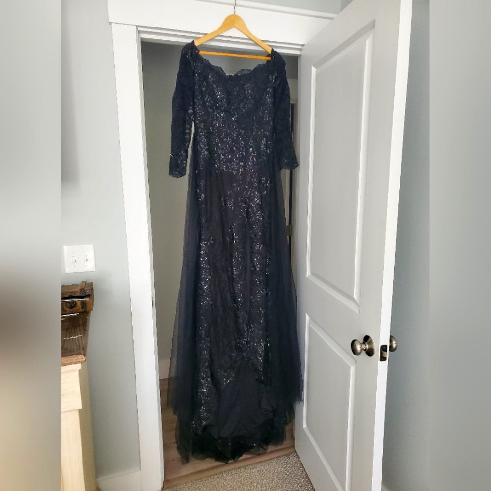 Black evening gown/wedding dress
